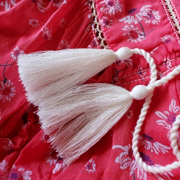 Free People Red Cotton Blouse - Picture 8 of 8